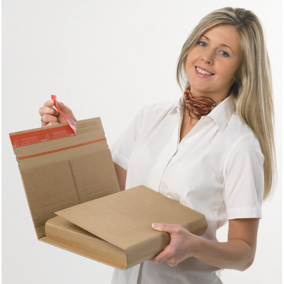 Wickelversandverpackung, 251x165x60mm, braun COLOMPAC 30000219