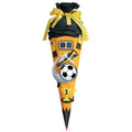 Schultüte, Bastelset Soccer 3D, 68cm, 6-eckig, Kreppverschluss, gelb ROTH 658025 ROTH 658025   68 cm