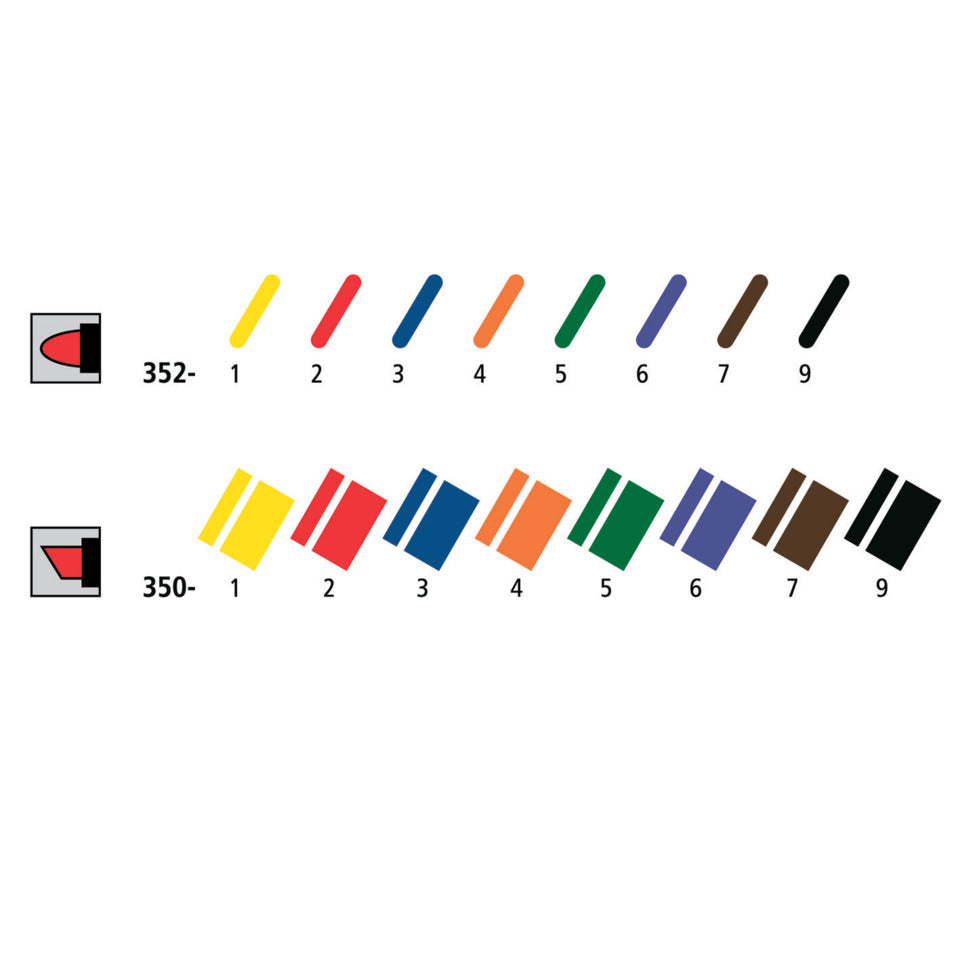 Permanentmarker Lumocolor®, Rundspitze, nachfüllbar, 2mm, Box mit 4 Farben STAEDTLER 352 WP4