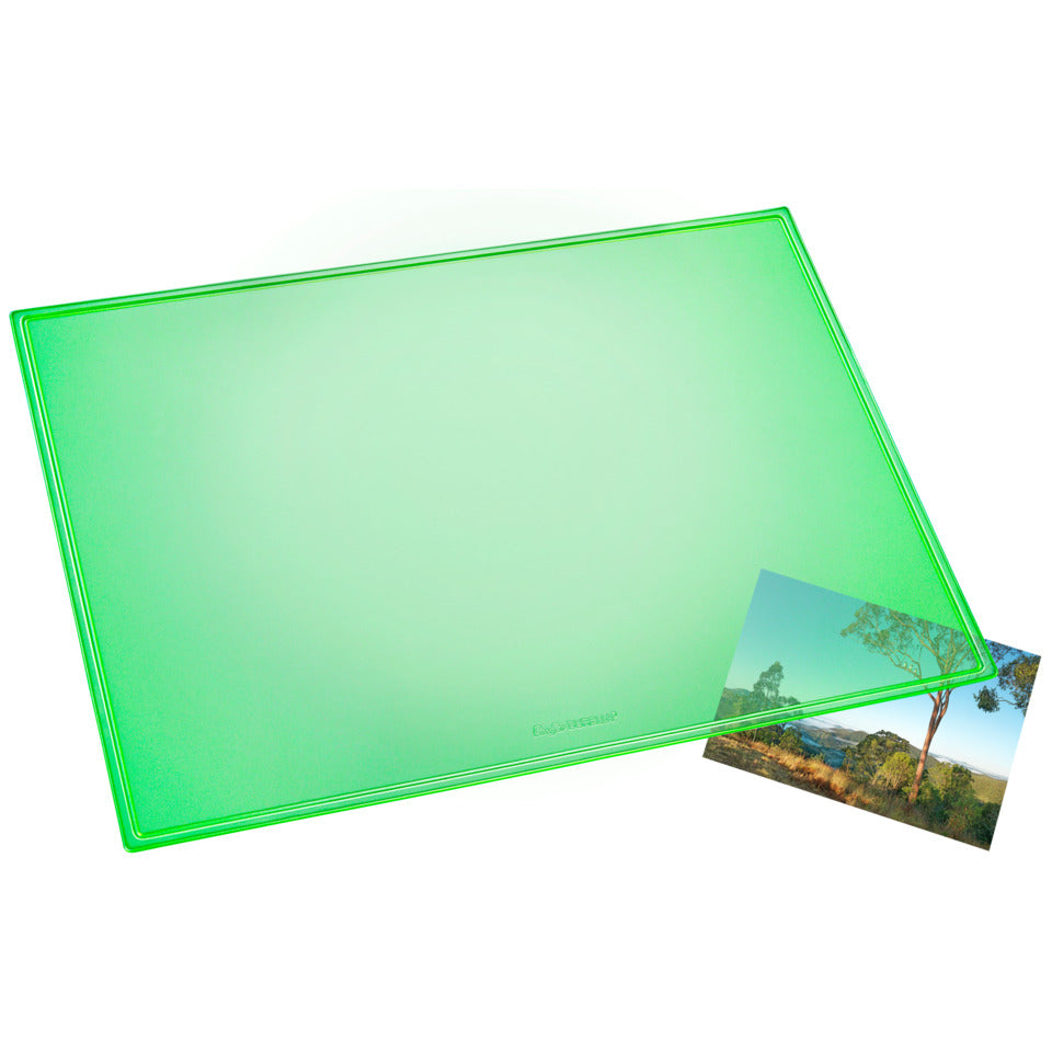 Schreibunterlage Durella Transluzent, 40x53 cm, transparent grün LÄUFER 32628 LÄUFER 32628 Durella 40x53cm
