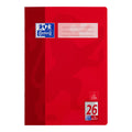 Heft, A4, 90g/m², 16 Blatt, Lin.26, kariert mit Rand, rot OXFORD 100050312