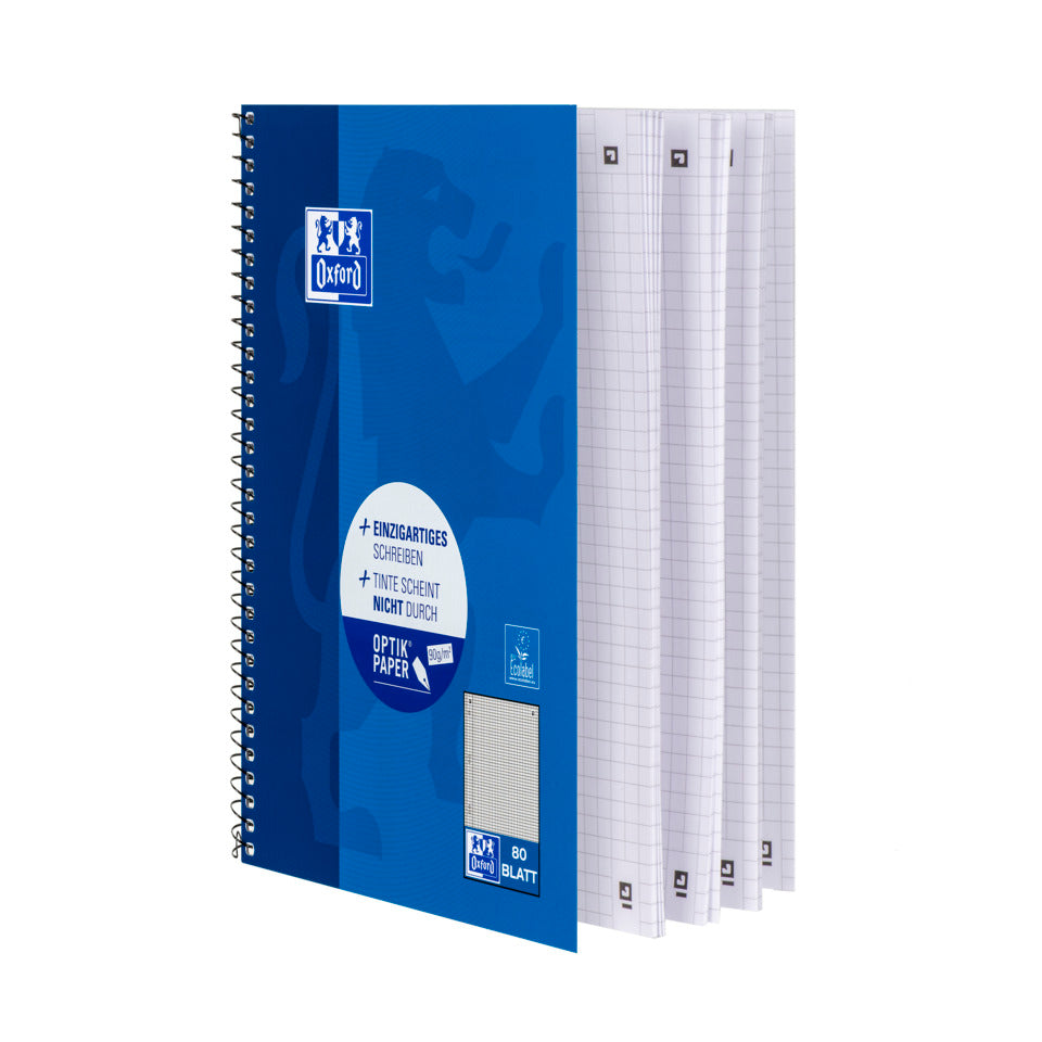 Collegeblock, A5+, 80 Blatt, kariert OXFORD 100050393
