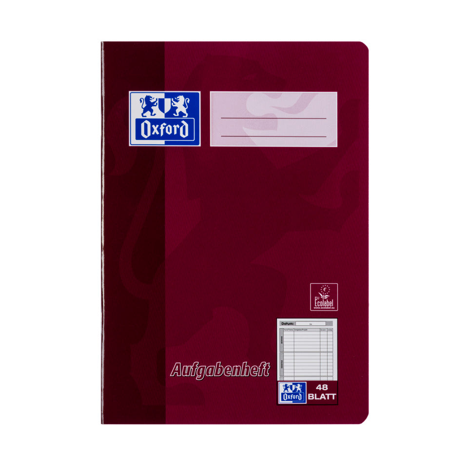 Aufgabenheft, A5, 90g/m², 48 Blatt OXFORD 100057951