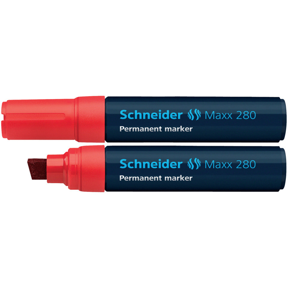Permanentmarker Maxx 280, nachfüllbar, 4+12 mm, rot SCHNEIDER SN128002