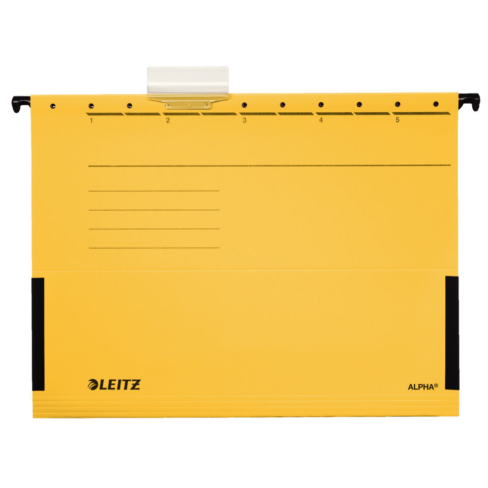 Hängetasche ALPHA®, seitlich mit Fröschen, A4, 275g/m², gelb LEITZ 1986-00-15