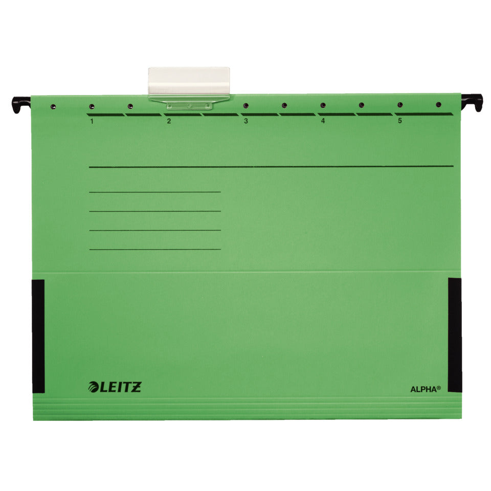 Hängetasche ALPHA®, seitlich mit Fröschen, 275g/m², grün LEITZ 1986-00-55