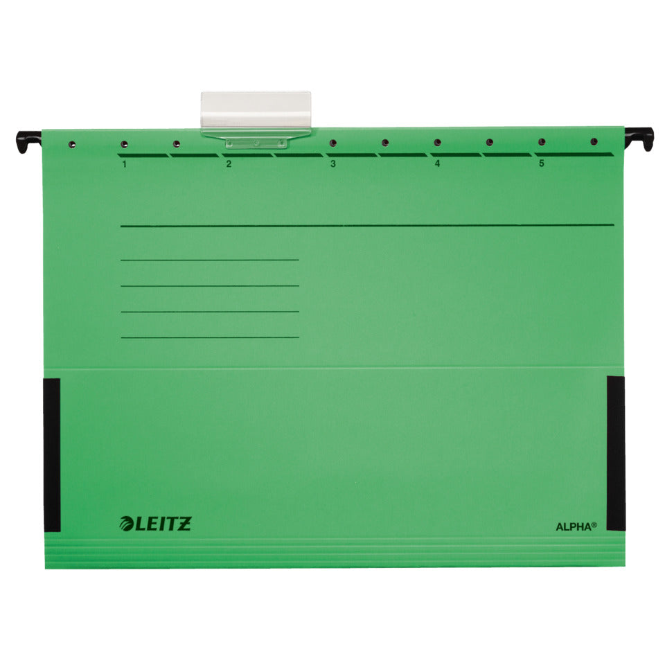 Hängetasche ALPHA®, seitlich mit Fröschen, 275g/m², grün LEITZ 1986-00-55