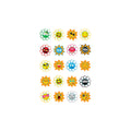Sticker Crazy Suns, Puffy, 20 Stück HERMA 3668 HERMA 3668 Puffy Magicsticker
