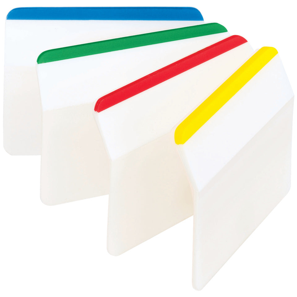 Haftmarker Index Strong, 50,8 x 38 mm, blau, grün, rot, gelb, 4 x 6 Haftstreifen POST-IT I686-A1 POST IT I686-A1 Strong sort.
