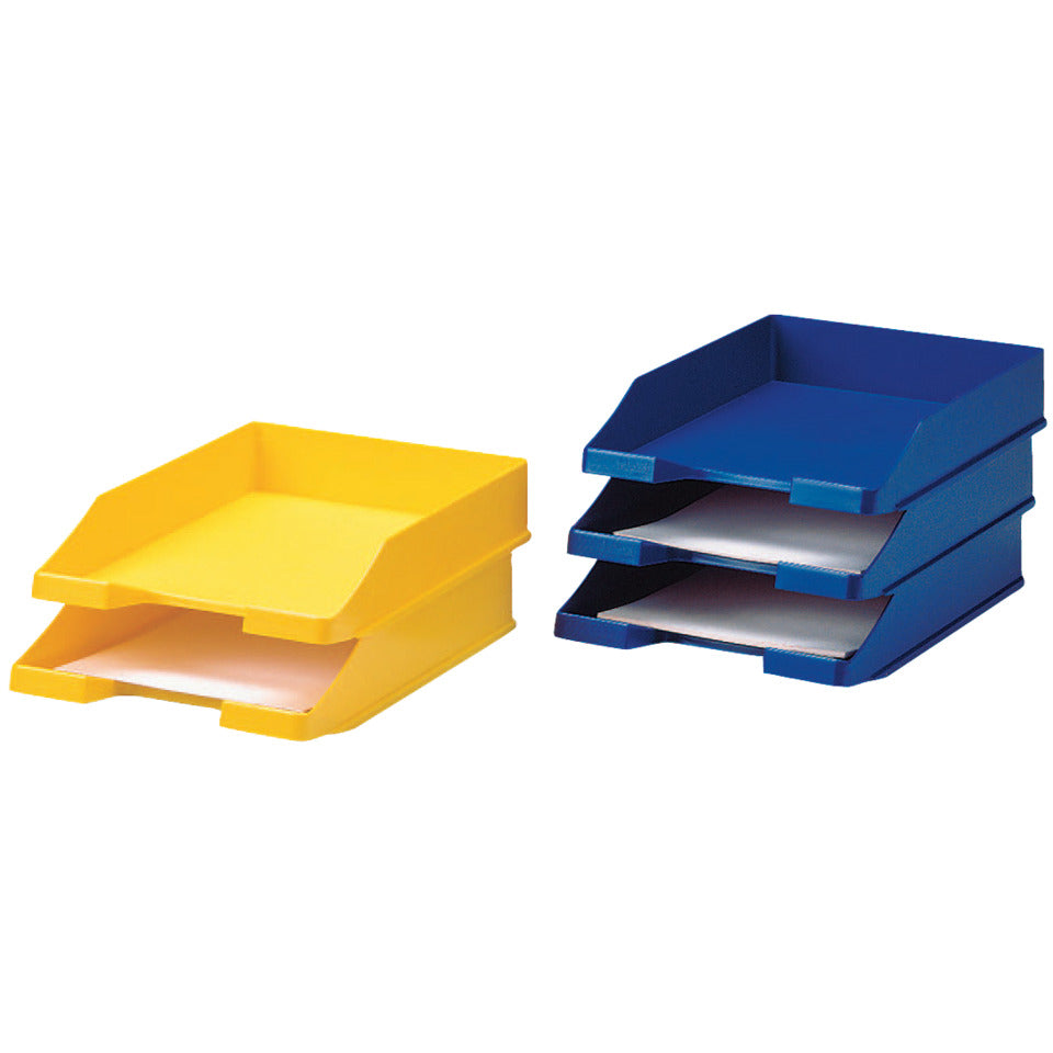 Briefablage KLASSIK, DIN A4/C4, stapelbar, stabil, modern, gelb HAN 1027-X-15D HAN 1027-X-15 Standard