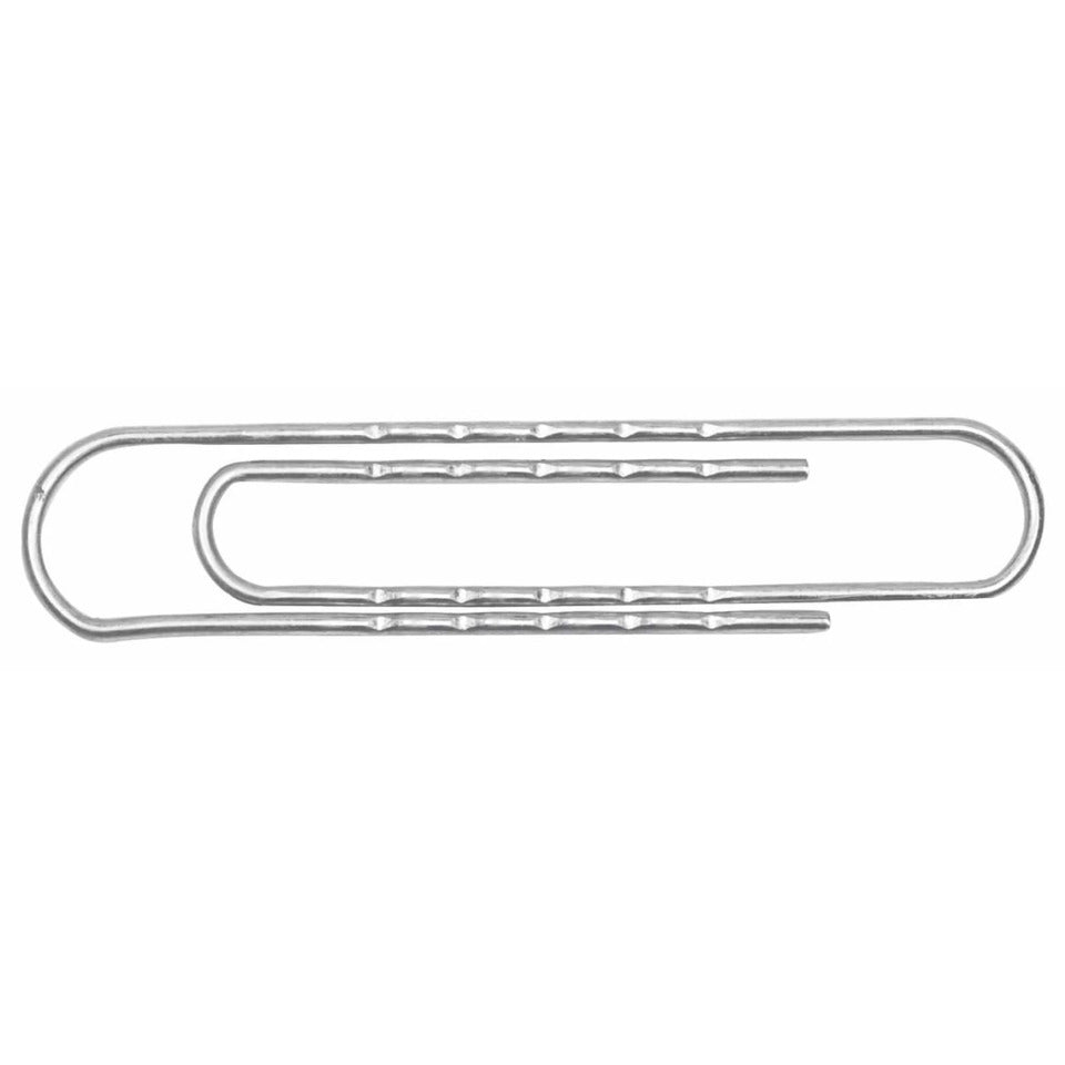 Büroklammer, 77mm, 100 Stück, gewellt Q-CONNECT KF27004 Q-CONNECT KF27004/262 verzinkt