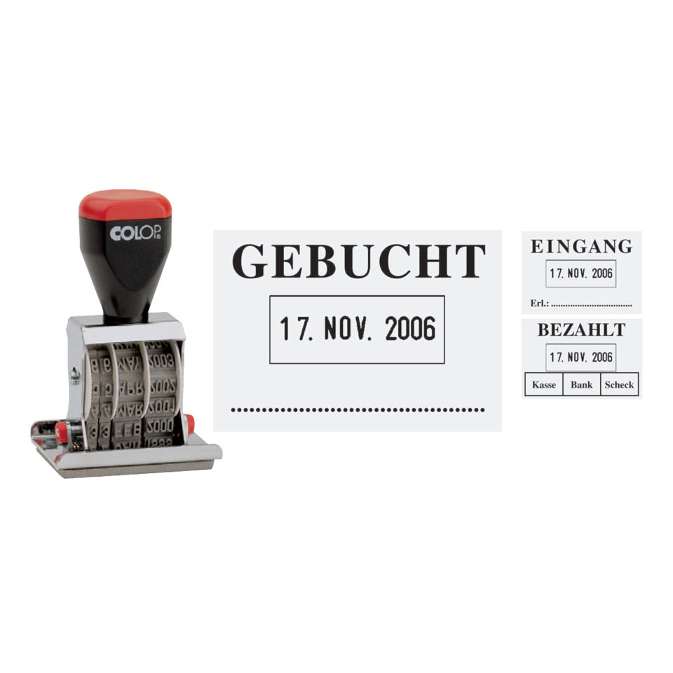 Datumstempel Gebucht 4mm   45x30mm COLOP 108673 COLOP 108673/04060L3 45x30mm