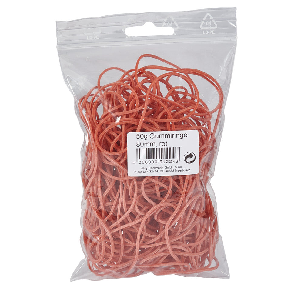 Gummiringe, Ø100mm, 50g, rot WIHEDÜ 515.225