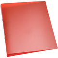 Schulordner, A4, 2-Ring, 25mm, PP, transluzent rot Q-CONNECT KF02482 Q-CONNECT KF02482 2 Ring 25mm