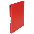 Ringmappe, A4, 4-Ring, 16mm, transluzent rot Q-CONNECT KF02920 Q-CONNECT KF02920 A4 4 R 16 mm
