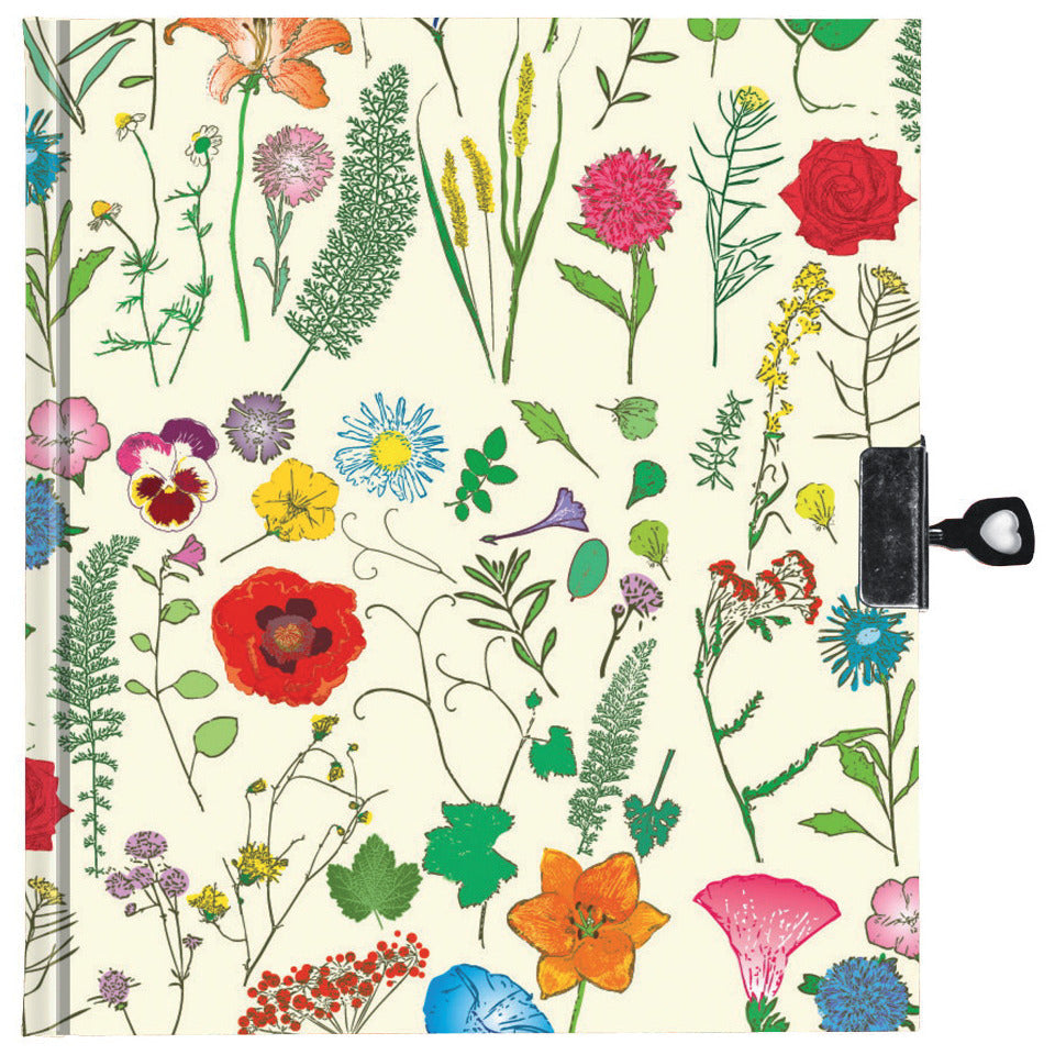 Tagebuch mit Schloss, 16 x 19 cm  40865 FLORA 40865 16x19cm