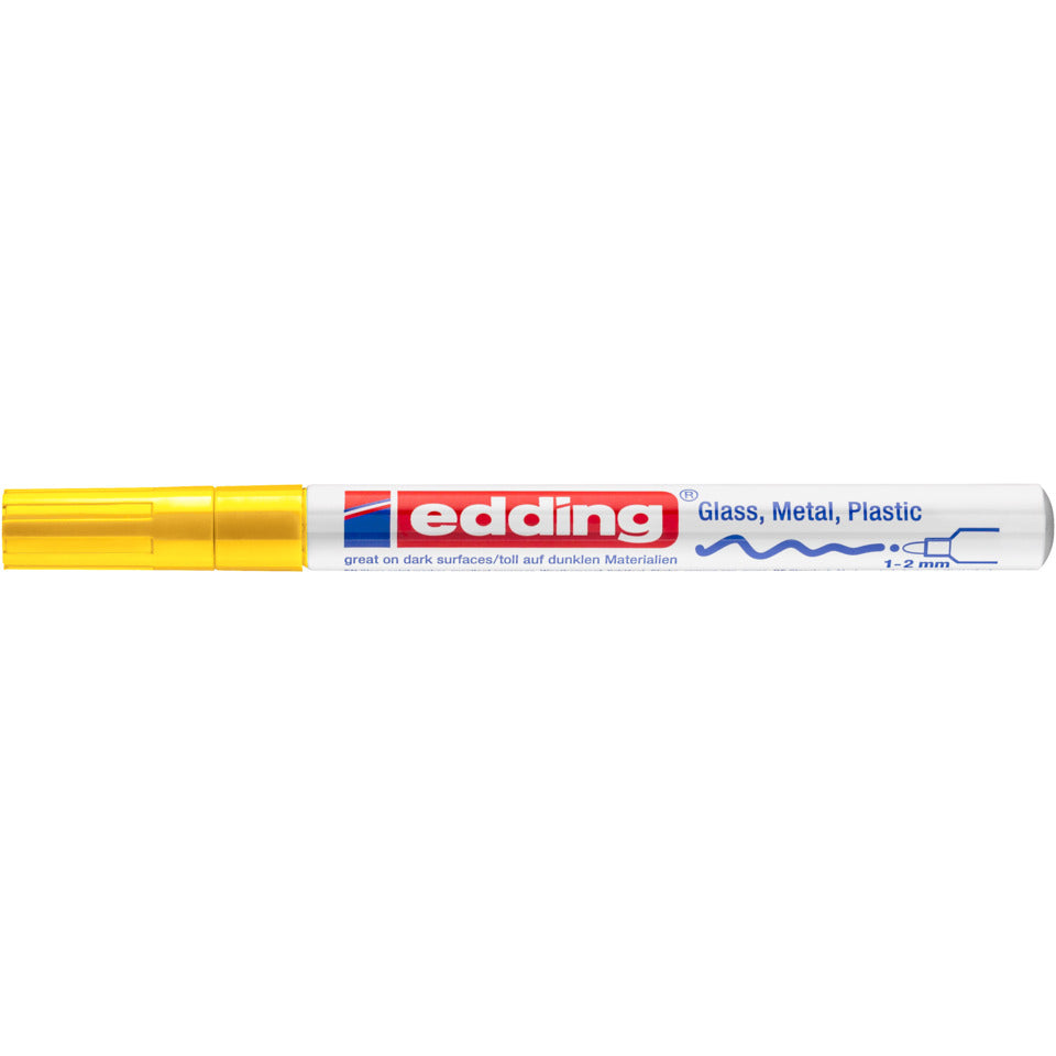 Glanzlackmarker 751, 1-2mm, Rundspitze, gelb EDDING 751-9-005