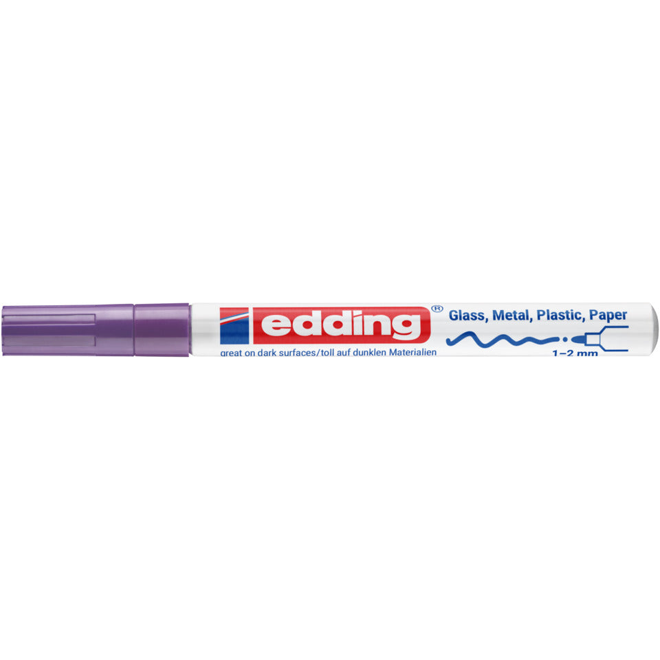 Glanzlackmarker 751, 1-2mm, Rundspitze, violett EDDING 751-9-008