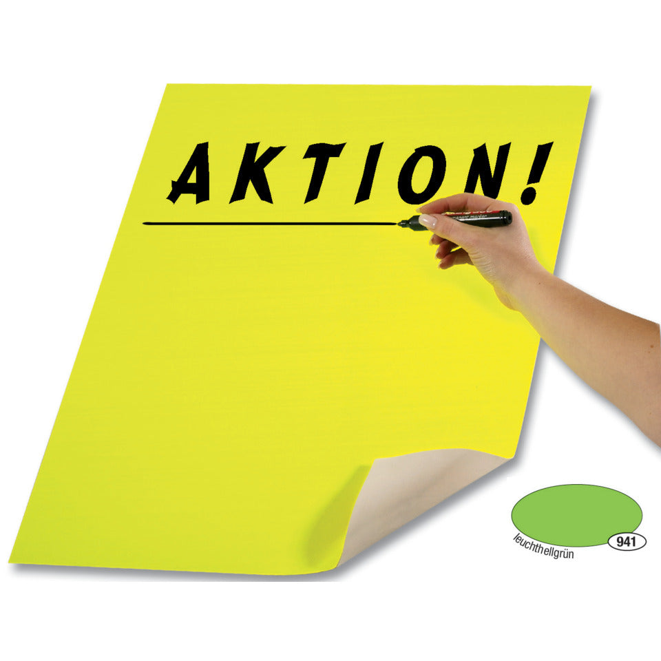 Plakatkarton, 48x68cm, 380g/m², leuchtgrün FOLIA 65941 FOLIA 65941 380g