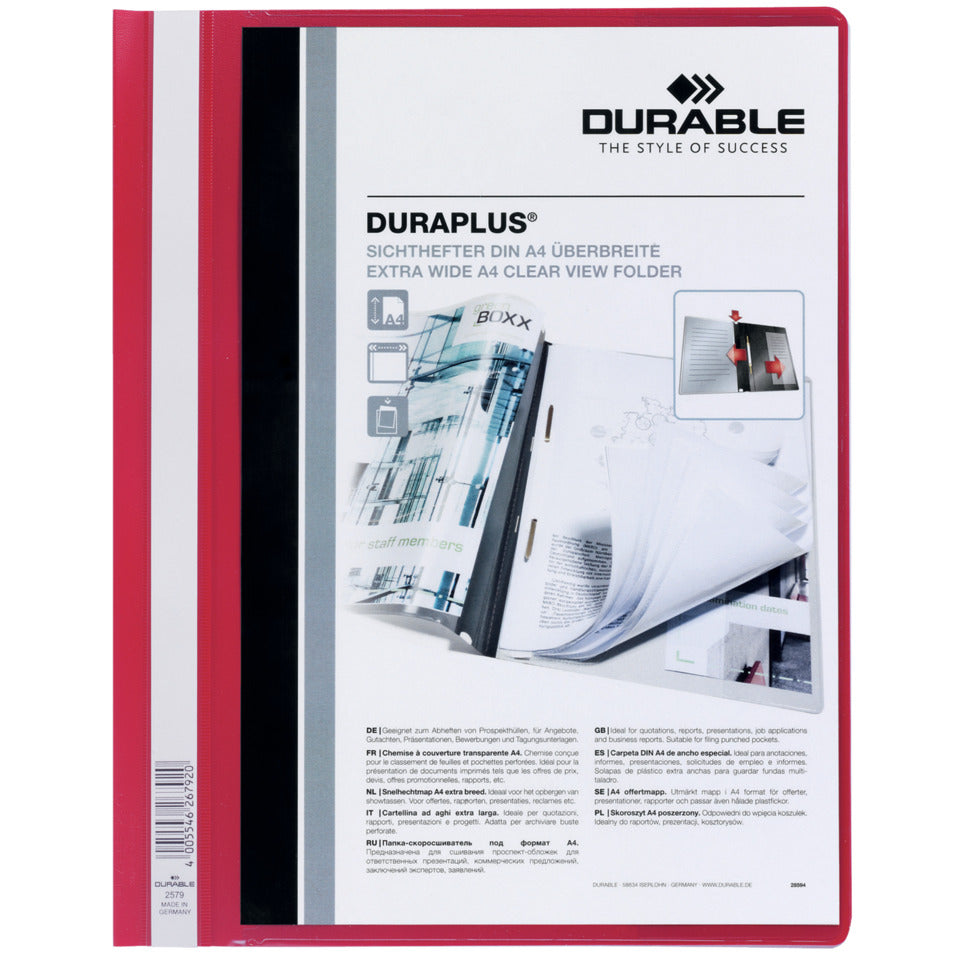 Angebotshefter Duraplus, A4, rot DURABLE 2579 03 DURABLE 2579 03 Plastik
