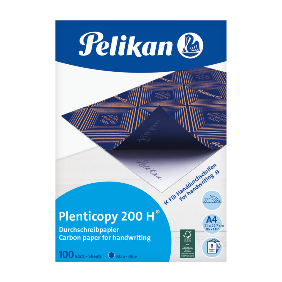 Blaupapier Plenticopy® 200 H®, blau, A4, 100 Blatt PELIKAN 400142585 PELIKAN 400142585 404426 200H/100Bl
