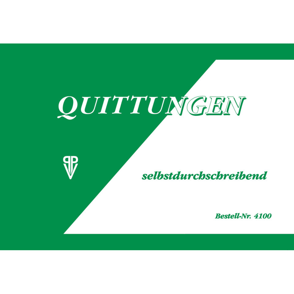 Quittung durchschreibend, A6, 2x40 Blatt PVP 4100