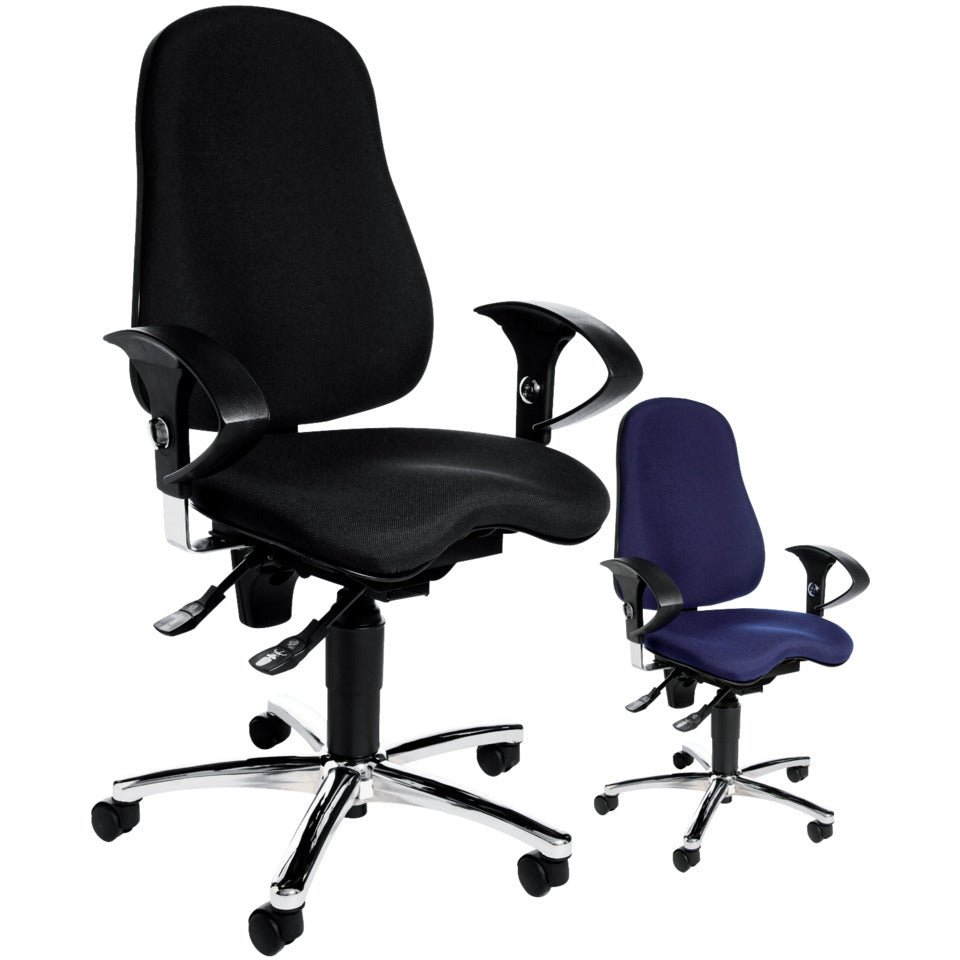 Fitness-Drehstuhl Sitness 10 schwarz   mit Armlehnen TOPSTAR SI59U G20 TOPSTAR SI59U G20 mit Armlehnen