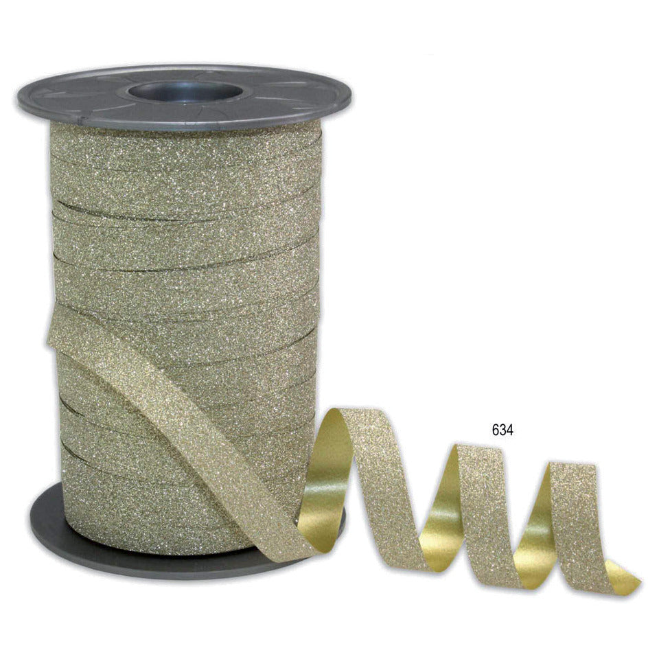 Ringelband Glitter, 10mmx100m, gold  18509-634 185 09-634   10 mm 100 m