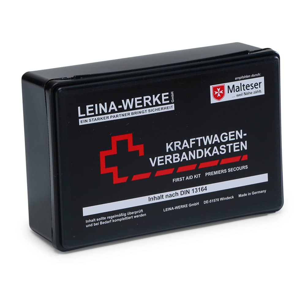KFZ-Verbandkasten Standard, schwarz LEINA-WERKE 10007 LEINA 10007/235020  DIN13164