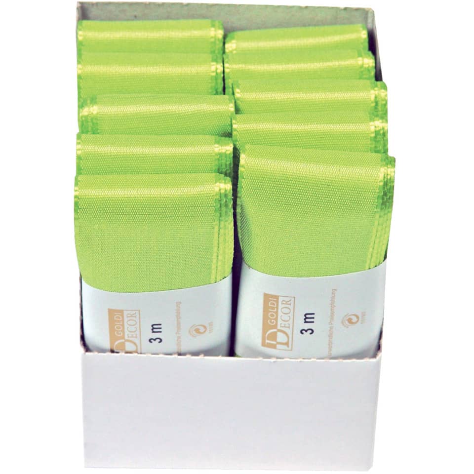 Taftband, 40mmx3m, apfelgrün GOLDINA 1445 4053 1003 144540531003