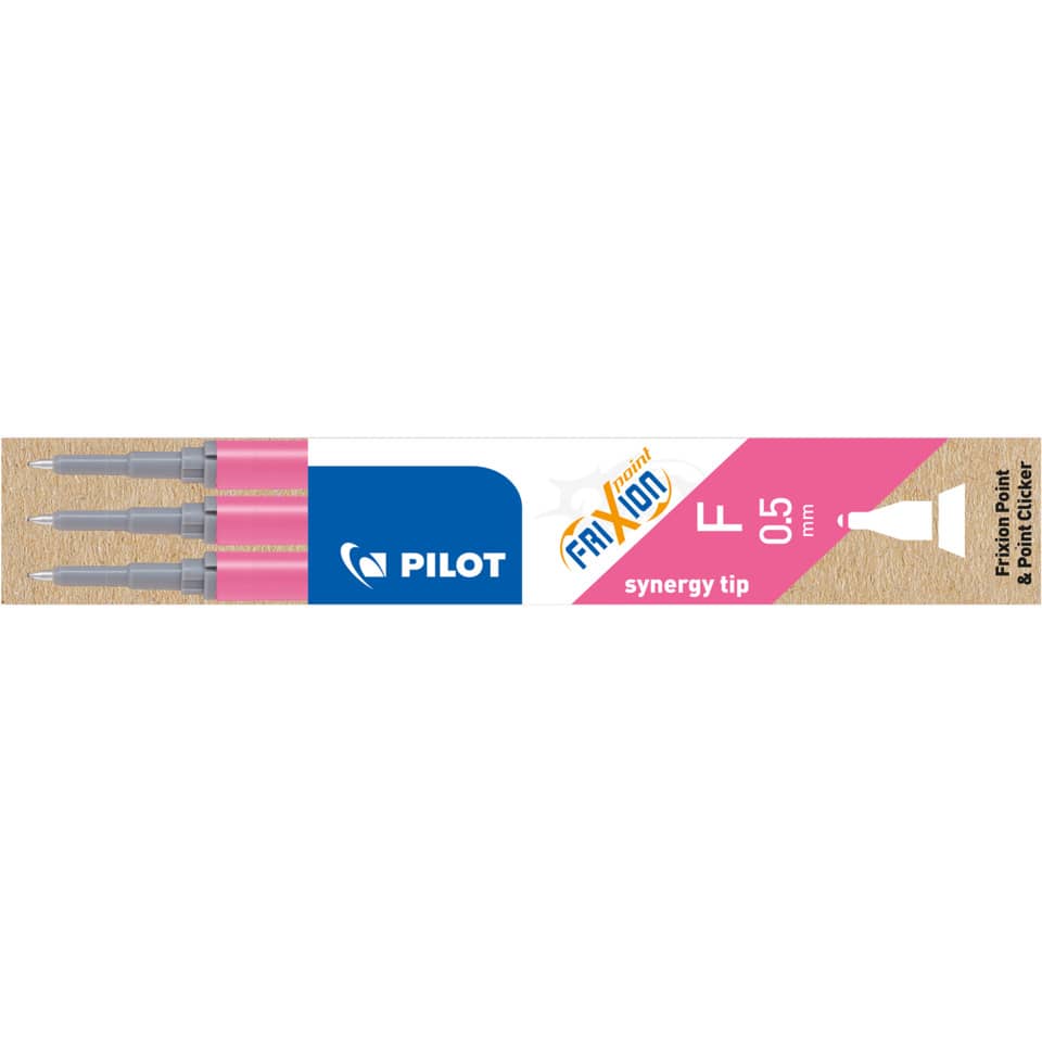 Tintenrollermine FriXion Point/Clicker, 0,3mm, 3 Stück, pink PILOT BLS-FRP5-P-S3 PILOT 2265 009F BLS-FRP5-P