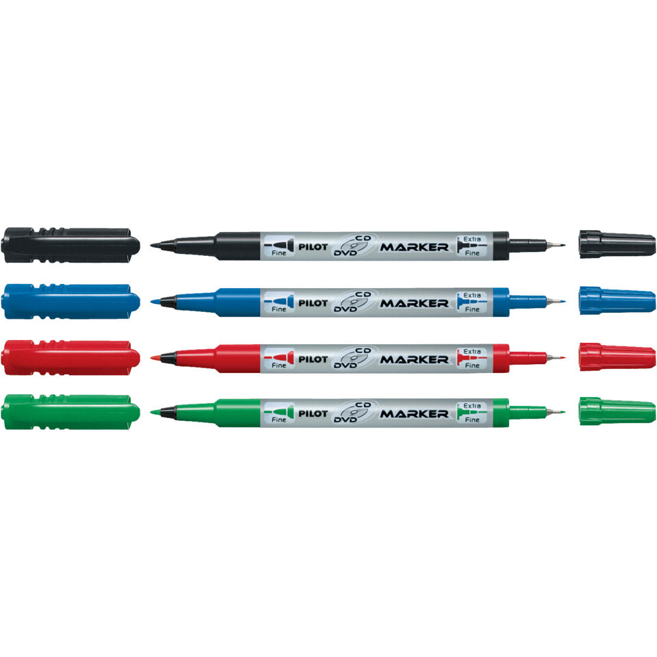 CD-Marker Twin Duo, 0,7/0,4mm, schwarz PILOT 4056001 PILOT SCA-TMCD-B 4056001
