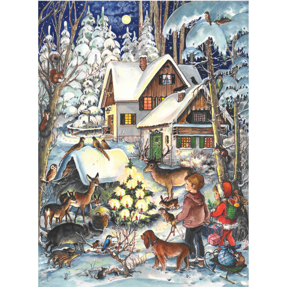 Adventskalender Haus im Wald, 29,7 x 21 cm  805 805 29,7x21cm