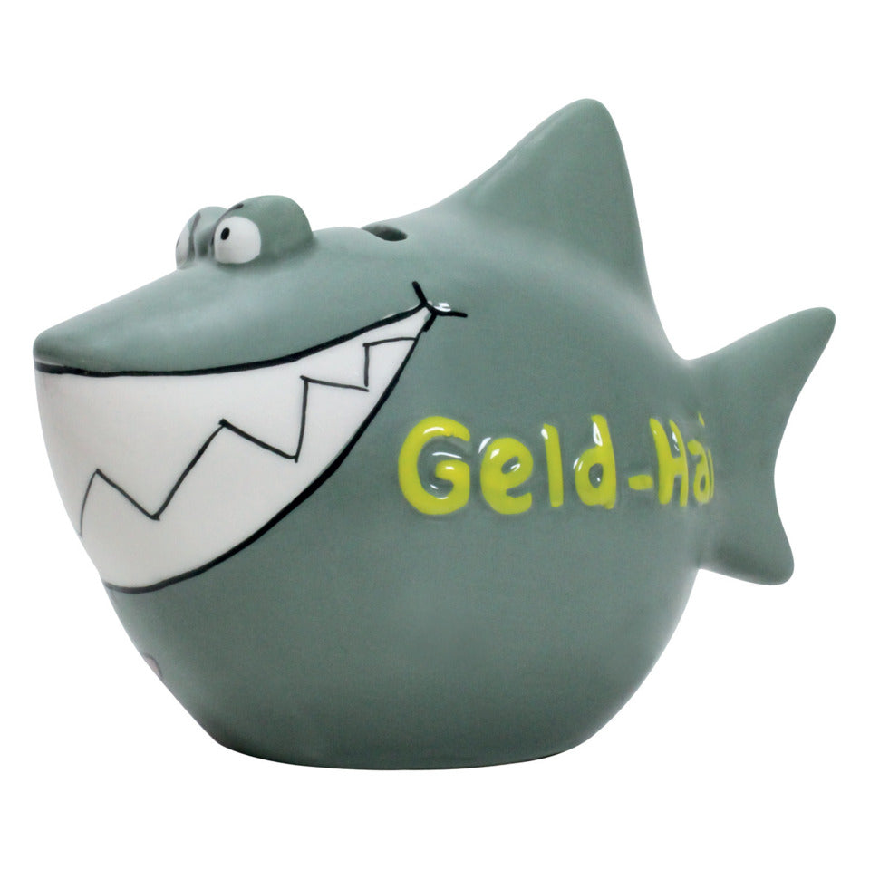 Spardose klein "Geld-Hai", 13 x 11 x 7,5 cm, Keramik KCG 10027126 KCG 101269/10027126 Geld-Hai
