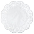 Tortenspitze Rose ø 36 cm, 6 Stück, weiß DEMMLER 360110628 3601100628  BT 6ST Spitzenrand
