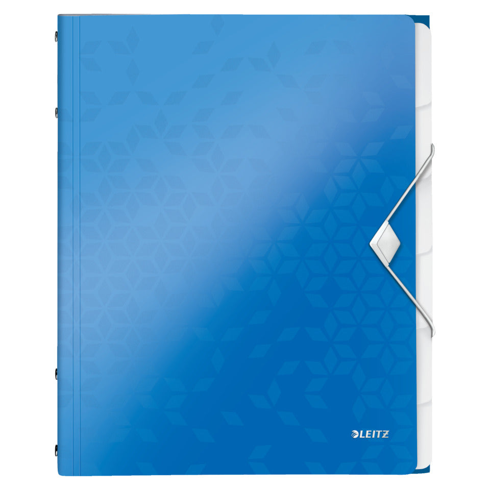 Ordnungsmappe WOW, 6 Fächer, PP, blau LEITZ 46330036 LEITZ 4633-00-36 Wow 6Fäch.PP