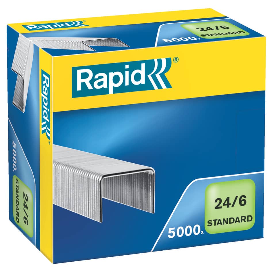 Heftklammern 24/6mm Standard, verzinkt, 5000 Stück RAPID 24859800 RAPID 24859800  5000St
