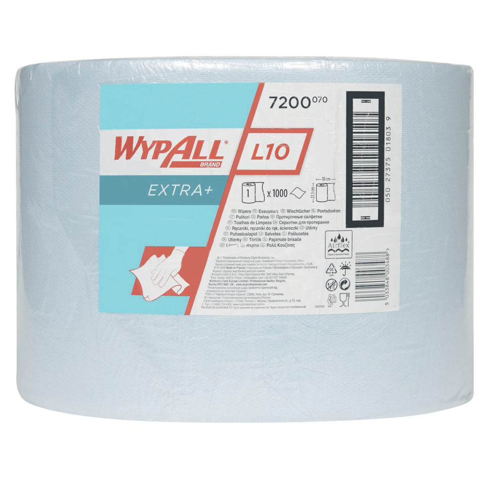 Wischtuch Rolle L10 Großrolle, 1-lagig, blau WYPALL 7200 WYPALL 7200 Großrolle