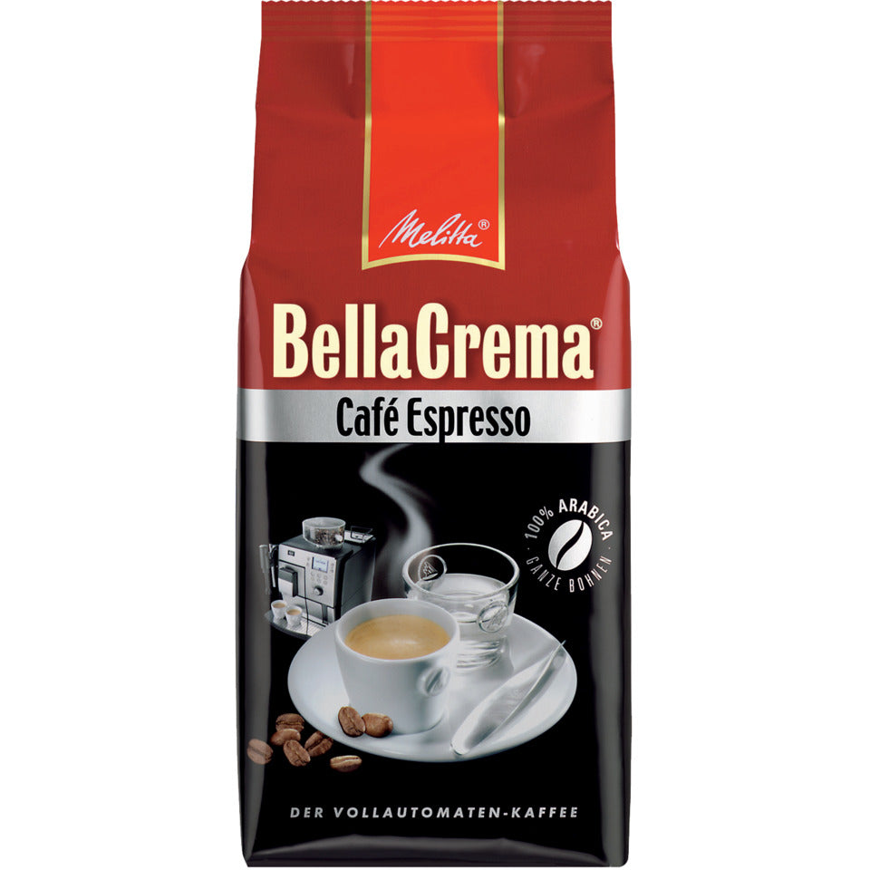 Kaffee BellaCrema Espresso, 100% Arabica, ganze Bohnen, 1.000 g, Intensität: 5 MELITTA 683832008 MELITTA 683832008/5560016793 1000g