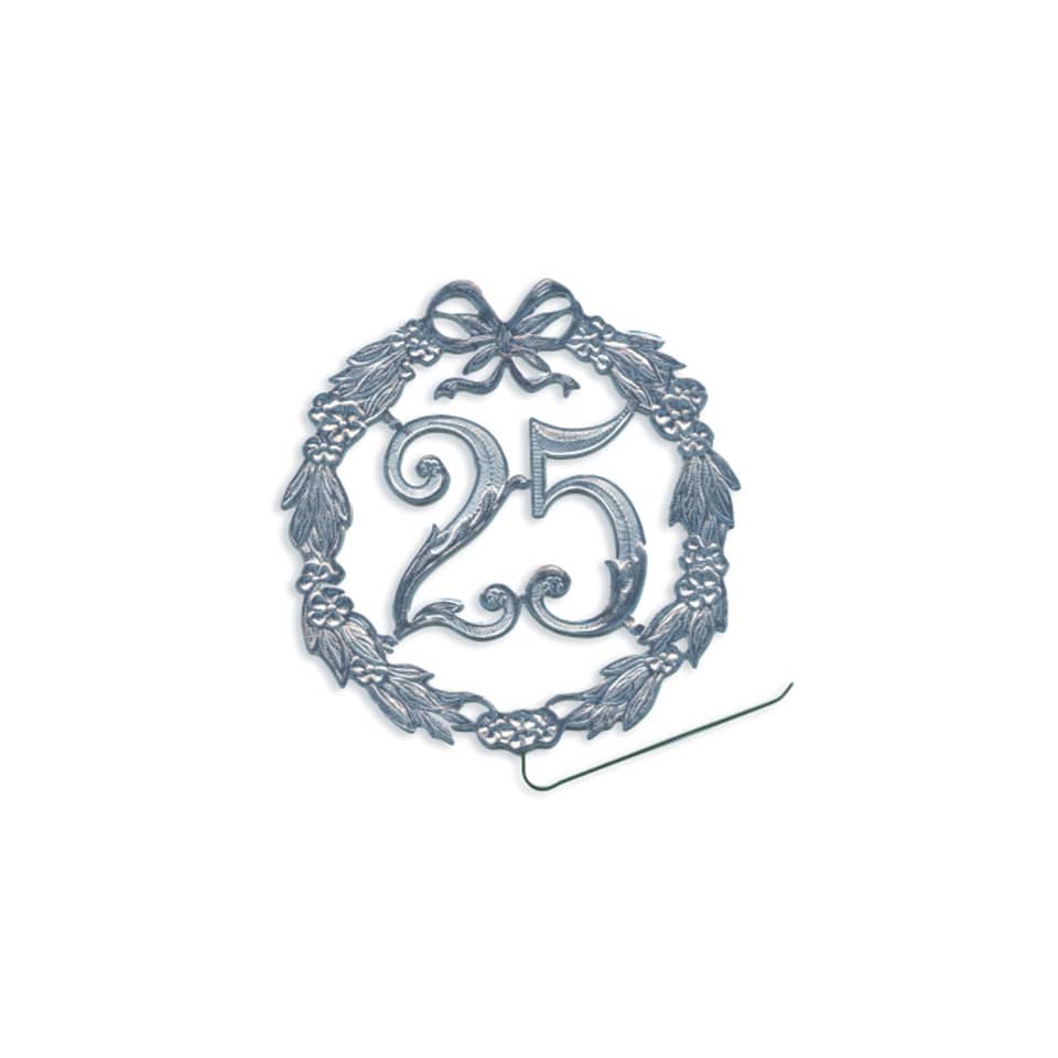 Jubiläumszahl silber „25“, ø 13 cm DEMMLER 1230250192 DEMMLER 1230250192 Draht