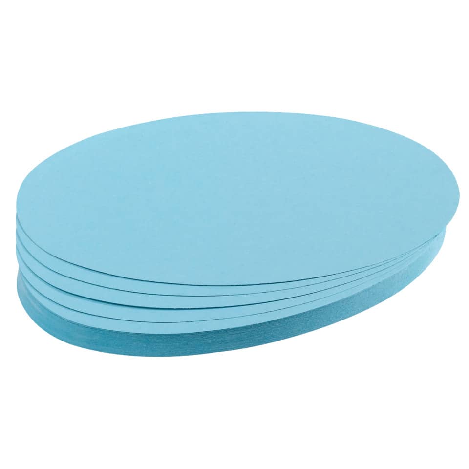 Moderationskarte Oval, 190 x 110 mm, Altpapier, 500 Stück, hellblau FRANKEN UMZ111918 FRANKEN UMZ111918 500ST
