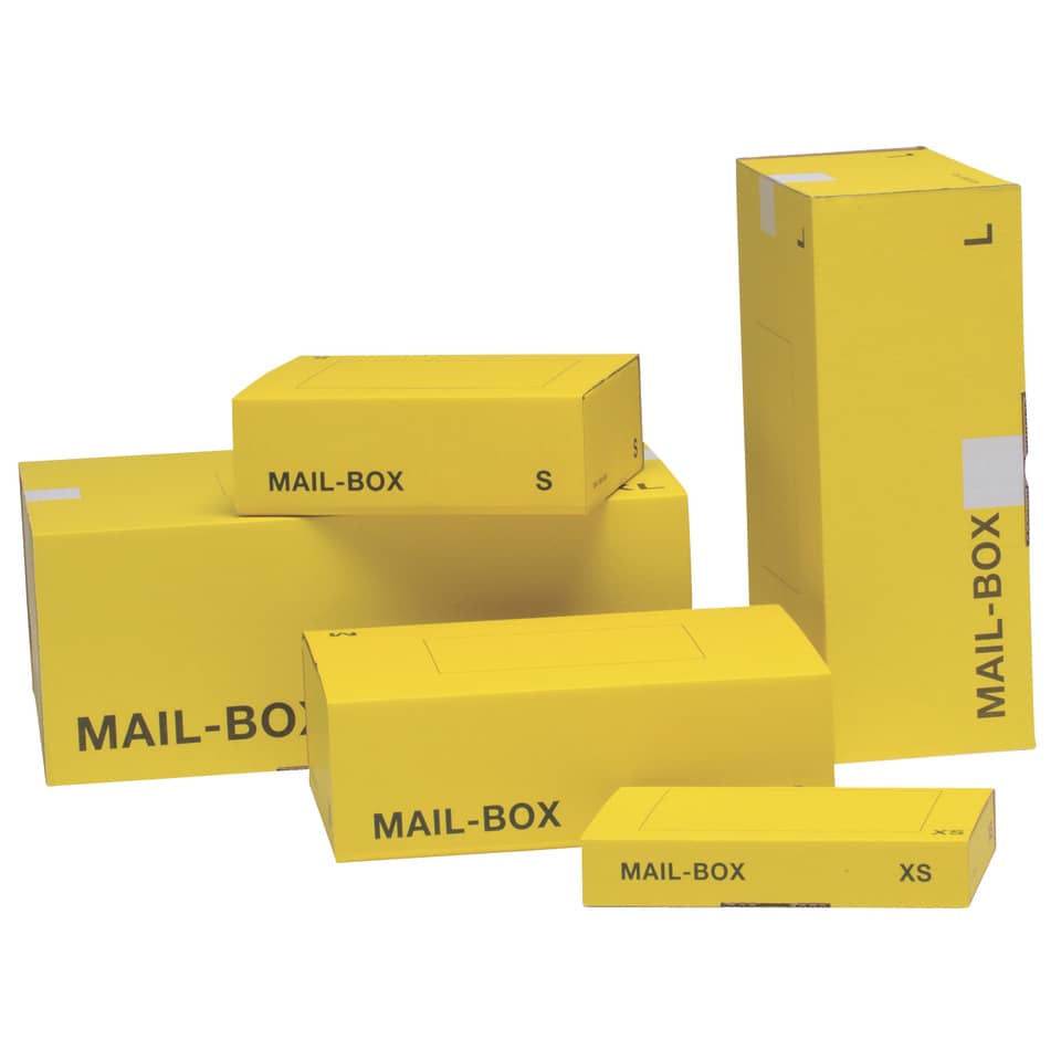 Versandkarton XL, 460x333x174mm, gelb  3100000082