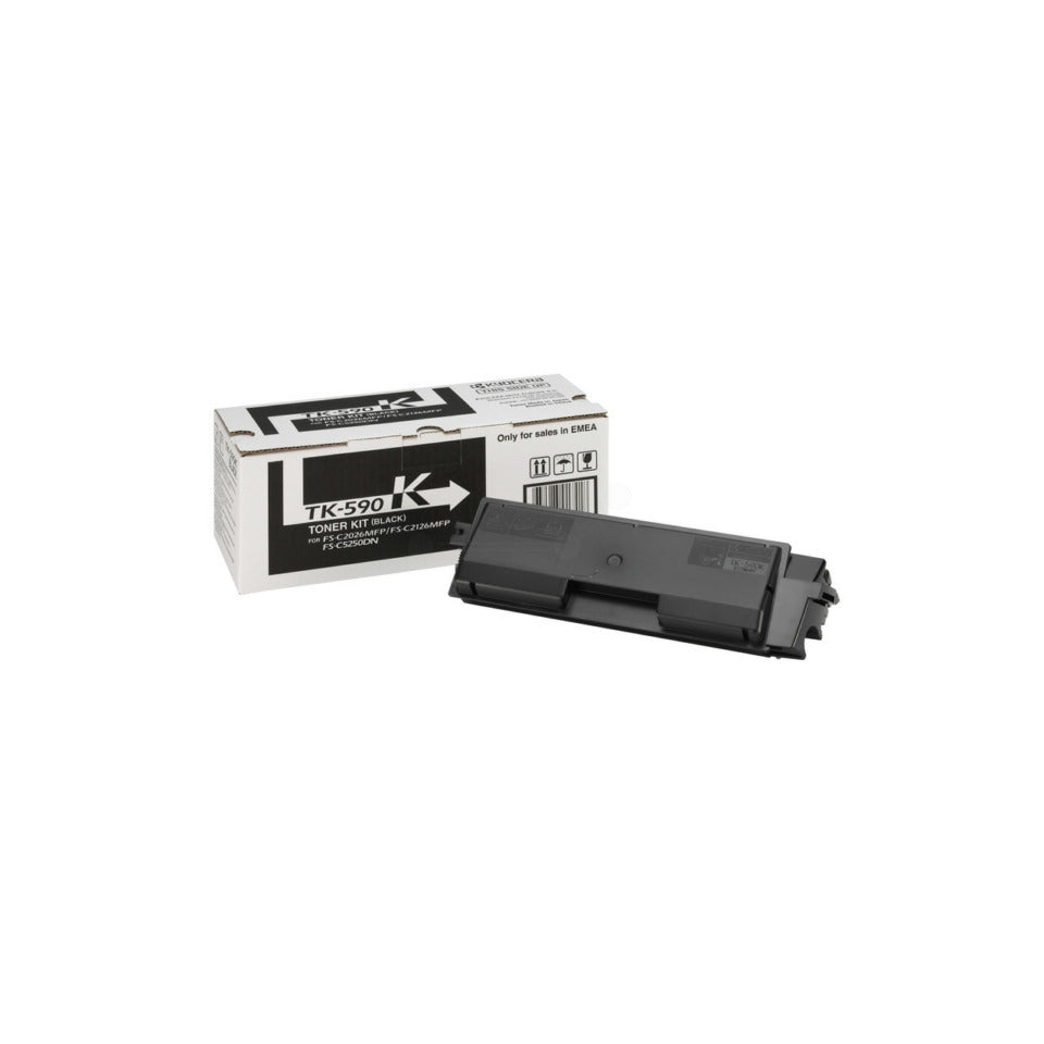 Lasertoner TK-590K, 7.000 Seiten, schwarz KYOCERA-MITA TK590K KYOCERA 1T02KV0NL0