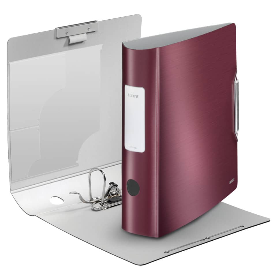 Qualitäts-Ordner Active Style, A4, 80mm, PP, granat rot LEITZ 1108-00-28 LEITZ 1108-00-28 Style PP 180°