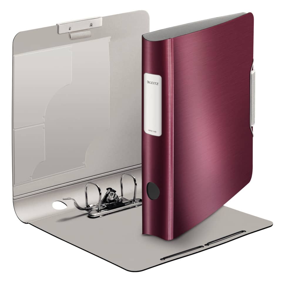 Qualitäts-Ordner Active Style, A4, 65mm, PP, granat rot LEITZ 1109-00-28 LEITZ 1109-00-28 Style PP 180°