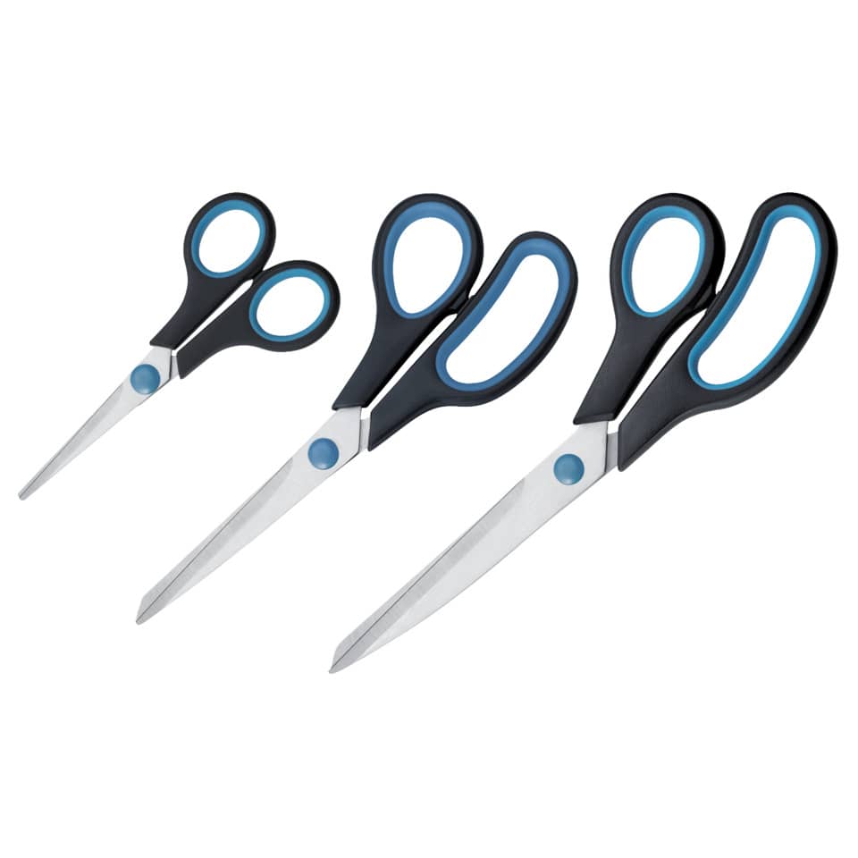 Scherenset 3 teilig schwarz/blau   14/20,1/24,7cm WESTCOTT N-90027-00