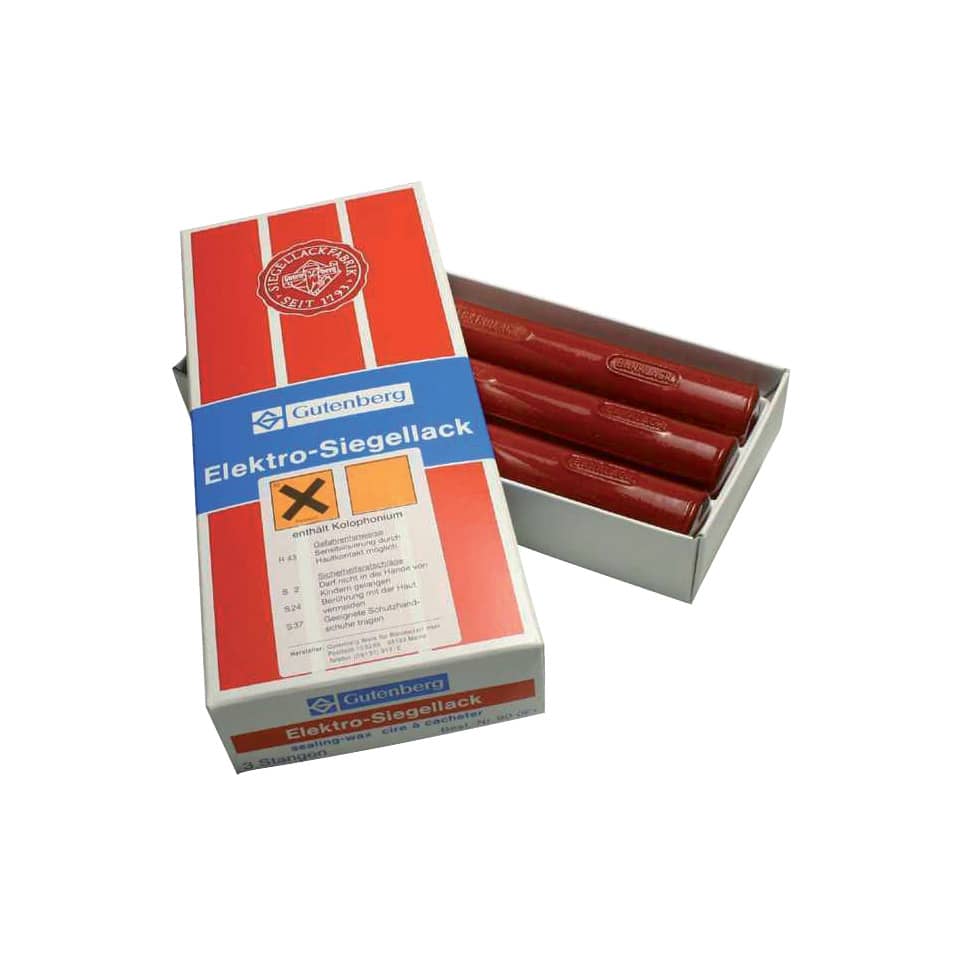 Siegellack Elektro, rot, 3 Stück GUTENBERG 40201 GUTENBERG 40201  900E1