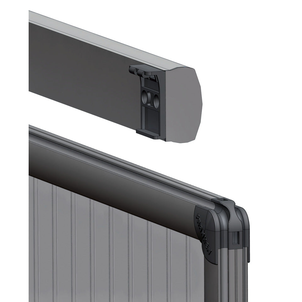 Flipchart Blockhalter PRO, magnetisch, 700x55mm, silber FRANKEN FDKMAG