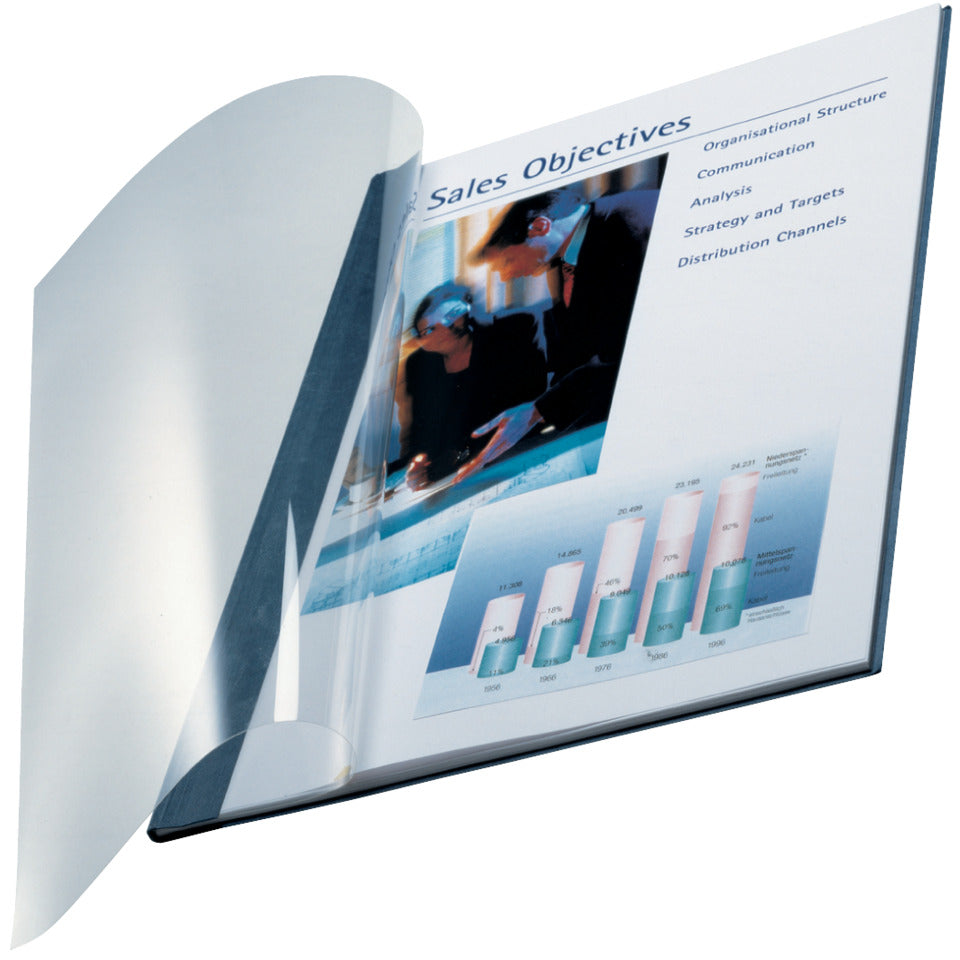 Bindemappe impressBIND, Soft Cover, A4, 3,5 mm, 10 Stück, blau LEITZ 7398-00-35 LEITZ 7398-00-35  3.5mm 10St