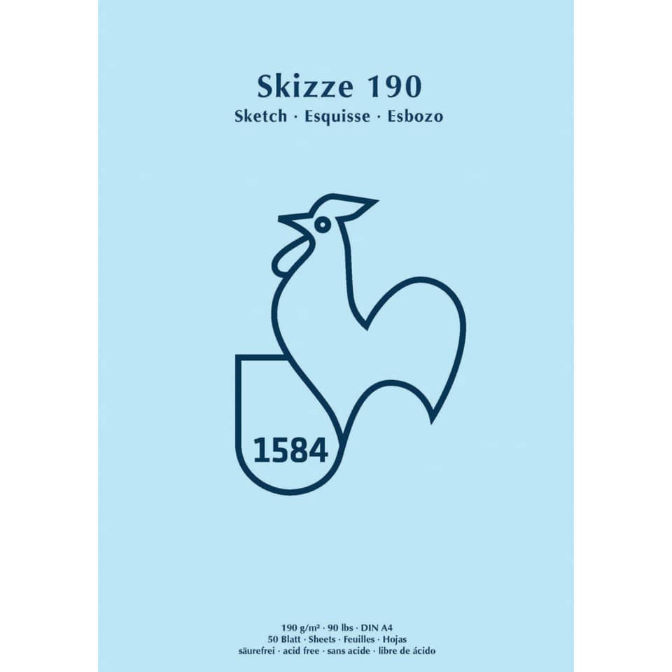Skizzenblock, A4, 190g/m², 50 Blatt, neutral HAHNEMÜHLE 60127432